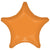 Vibrant Orange Star 18″ Foil Balloon by Anagram from Instaballoons