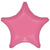 Vibrant Pink Star 18″ Foil Balloon by Anagram from Instaballoons