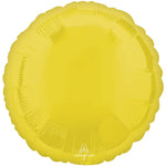 Vibrant Yellow Round 18″ Foil Balloon by Anagram from Instaballoons