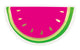 Watermelon Shaped Plates (8 count)
