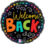 Welcome Back Colorful 18″ Foil Balloon by Betallic from Instaballoons