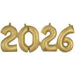White Gold 2026 Air-Fill Set 24″ Foil Balloon by Anagram from Instaballoons