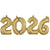 White Gold 2026 Air-Fill Set 24″ Foil Balloon by Anagram from Instaballoons