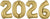 White Gold 2026 Number Bunch 34″ Foil Balloon by Anagram from Instaballoons
