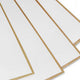 White Gold Edge Floral Wrap (20 sheets)