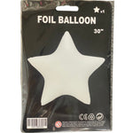 White Star 30″ Foil Balloon by Imported from Instaballoons
