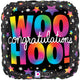 Woo Hoo! Congratulations Neon 18″ Balloon