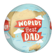 World's Best Dad Orbz 16″ Balloon