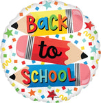 Write On Back to School 17″ Foil Balloon by Anagram from Instaballoons