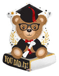 You Did It Graduation Bear 18″ Foil Balloon by Convergram from Instaballoons