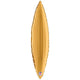 Tapered Leaf Gold 34"  Foil Balloon