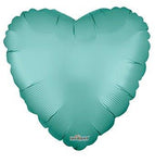 Globo Corazón Verde Menta Mate 18″