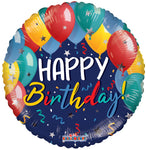 Happy Birthday Festive Balloons 18″ Balloon