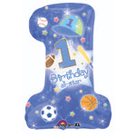 1st Bday All-Star Boy 28″ Foil Balloon by Anagram from Instaballoons