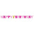 1st Birthday Girl Flag Banner by Amscan UK from Instaballoons