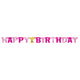 Happy 1st Birthday Pink Girl Banner