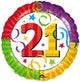 21 Birthday Anniversary 21st Balloon 18″ Balloon