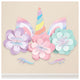 Kit de decoración de pared de unicornio mágico arcoíris cumpleaños
