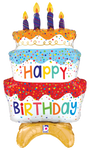 Birthday Cake Stand-Up 29″ Balloon