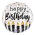 Satin Metallic Birthday Candles 18″ Balloon