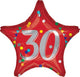 30 Star 30th Birthday Anniversary 18″ Balloon