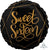 Sweet Sixteen Black Gold Elegant 18″ Balloon