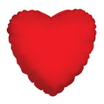 Solid Red Heart 9″ (requires heat-sealing) Balloon (10 Count)