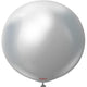 Globos de látex Mirror Silver de 36″ (2 unidades)