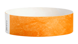 Neon Orange Tyvek Wristbands 3/4″ by Mayflower from Instaballoons