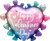 Día de San Valentín Ombre Hearts 27″ Globo