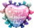 Valentine's Day Ombre Hearts 27″ Balloon