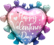 Valentine's Day Ombre Hearts 27″ Balloon