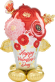 Globo de ramo de flores Airloonz de feliz día de San Valentín
