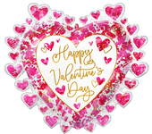 Globo Heartfelt Valentine's Day 29″