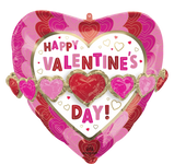 Día de San Valentín Envuelto en Corazones Globo 26″