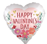 Globo de 28″ Flores de Satén Día de San Valentín