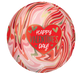 Globo Twisty Marble Orbz de San Valentín de 16″