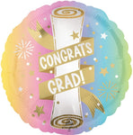 Satin Pastel Congrats Grad 18″ Balloon