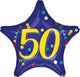 50 Star 50th Birthday Anniversary 18″ Balloon