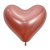 Globos de látex Reflex Rose Gold Heart de 14″ (50 unidades)