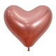 Reflex Rose Gold Heart 14″ Latex Balloons (50 count)