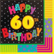 Happy 60th Birthday Large Napkins (16 count)