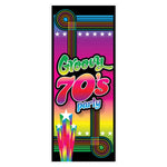70's Groovy Party Door Cover 30″ x 6′ by Beistle from Instaballoons
