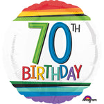 70th Birthday 70 18″ Foil Balloon by Anagram from Instaballoons