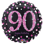 90 Happy Birthday 90th 18″ Foil Balloon by Anagram from Instaballoons