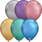 Chrome Assortment 11″ Latex Balloons (100 count)