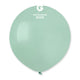 Globos de látex color aguamarina de 19″ (25 unidades)