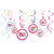 AM--244849 Party Supplies Happy Birthday Swirl Decorations (12 count)
