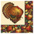 Amscan Autumn Turkey Dinner Napkins (20 count)