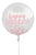 Amscan Balloon Accessories Pink Happy Birthday 24″ Clear Jumbo Latex Balloon & Pink Confetti